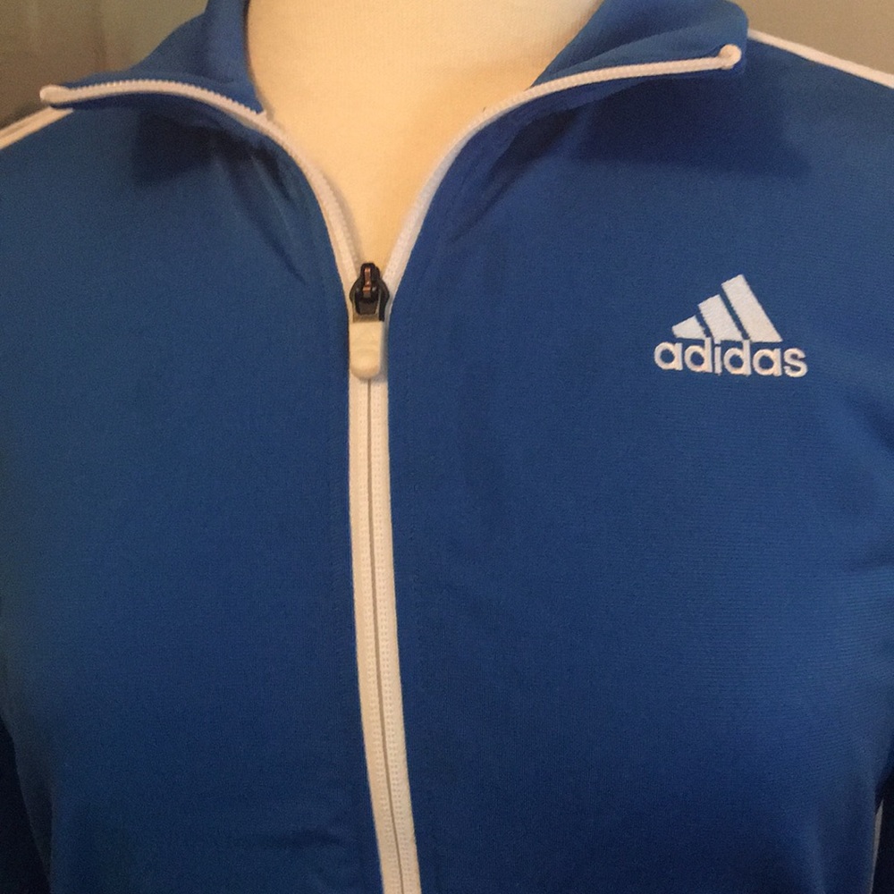 Adidas Track Jacket Royal Blue size Large.